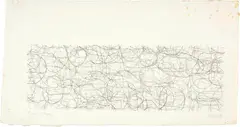 John Cage, Where R = Ryoanji R²/12-6/83, 1983, Pencil drawing on handmade Japan laid paper
