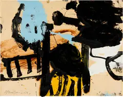 Improvisation by Alan Davie, 1959, Oil and gouache on fine wove paper, sold Sep 2024
