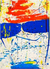 Untitled #22 - Composition by Sam Francis, 1959, Acrylic and oil on wove paper, sold Sep 2024