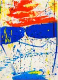 Untitled #22 - Composition by Sam Francis, 1959, Acrylic and oil on wove paper, sold Sep 2024