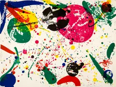 Untitled by Sam Francis, 1966, Colour lithograph on firm, white wove paper, sold Sep 2024