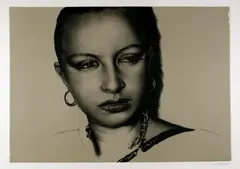 Tabea by Franz Gertsch, 1981, Colour lithograph on card, sold Sep 2024