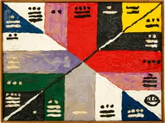 Alfred Jensen, Odd and Even Magic II, 1960, Oil on canvas
