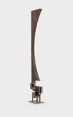 Kleine schlanke Agression II by Bernhard LuginbÃ¼hl, 1960, Iron, welded, sold Sep 2024