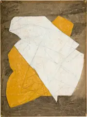 Composition by Serge Poliakoff, 1950, Gouache on laid paper with watermark "INGRES", sold Sep 2024