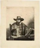 Rembrandt Harmensz van Rijn, Cornelis Claesz. Anslo, Mennonitenprediger in Amsterdam - Cornelis Claesz. Anslo, Preacher