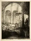 Medea oder die Hochzeit des Jason und der Kreusa - Medea: Or the Marriage of Jason and Creusa by Rembrandt Harmensz van Rijn, 1648, Etching on laid paper, sold Sep 2024