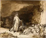 Carel Fabritius - Zugeschrieben, Christus am Ölberg, die Jünger weckend, Circa 1641/1642