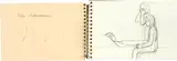 Rita Ackermann, Zeichenblock, Around 1995, 8 pencil drawings on Strathmore paper, in drawing pad with spiral binding
