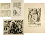 Cuno Amiet, Sammelnummer zum Thema Weihnacht, 1927, 1933, 1937, 1948, 5 lithographs each on wove paper