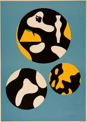 Hans Arp, De la famille des étoiles, 1966, Colour Lithograph