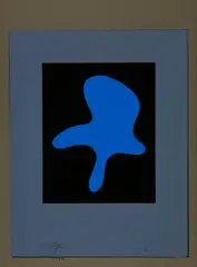 Hans Arp, Petite figure de Grasse, 1958, Serigraph on grey, firm wove paper