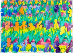 Samuel Buri, Irisation, 1989, Gouache and acrylic on wove paper