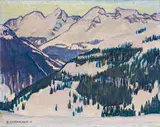 Emil Cardinaux, Am Jaunpass, 1911, Oil on canvas