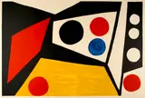 Alexander Calder, Construction, 1965, Colour lithograph on wove paper