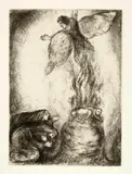 Marc Chagall, Blatt 53, 54, 60, 63, 67, 70 und 97 aus "Bible"