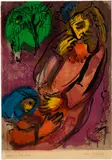 Marc Chagall, David et Absalon, 1956, Colour lithograph on wove paper