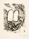 Marc Chagall, Frontispiz für "Vitraux pour Jérusalem", 1961, Lithograph on wove paper Arches