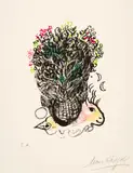 Marc Chagall, Bouquet pour Fernand, 1971, Colour lithograph on wove paper