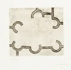 Ozendu by Eduardo Chillida, 1981, Drypoint on BKF Rives Velin, sold Sep 2024