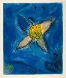 Marc Chagall, L'Ange au chandelier, 1973, Colour lithograph (Ch. Sorlier grav.) on wove paper Arches, with watermark