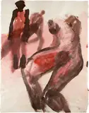 Martin Disler, Ohne Titel, 1989, Gouache on Japan