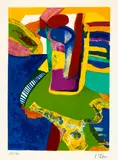 Maurice Estève, L'Envol. - Agria. - Masque vénitien, 1958 and 1986 respectively, 3 colour lithographs, on wove paper, with watermark "BFK" or "Arches"