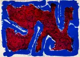 Sam Francis, Serpent on the Stone, 1960, Colour lithograph on Rives wove paper with watermark