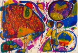 Sam Francis, Bright Jade Ghost, 1963, Colour lithograph on Rives wove paper with watermark