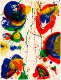 Sam Francis, For Rudd, 1963, Colour lithograph on wove paper