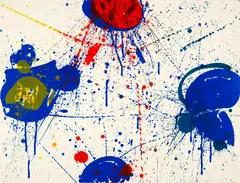 The Upper Red by Sam Francis, 1963, Colour lithograph on wove paper BFK with watermark, sold Sep 2024