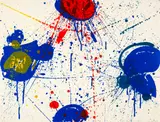 Sam Francis, The Upper Red, 1963, Colour lithograph on wove paper BFK with watermark