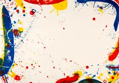 Long Blue by Sam Francis, 1964, Colour lithograph on Rives wove paper with watermark, sold Sep 2024