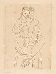 Karl Geiser, Guido, Around 1929, Etching