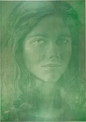 Franz Gertsch, Dominique, 1997, Colour Serigraph mounted on thin foam board
