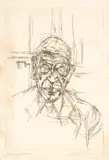 Alberto Giacometti, Michel Leiris VI, 1957-1958, Etching on wove paper "ARCHES"