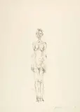 Alberto Giacometti, Nu debout II, 1961, Lithograph on BFK RIVES wove paper with watermark