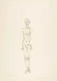 Alberto Giacometti, Nu debout III, 1961, Lithograph on wove paper with watermark "BFK RIVES"