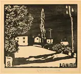 Giovanni Giacometti, La Notte II, Around 1913, Woodcut