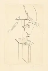 Julio González, Pour Anatole Jakovski, 1935, Etching
