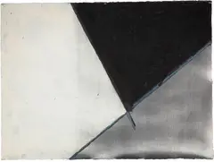 Patrick Gourley, Semaphore 15, 1988, Oil, wax and charcoal on wove paper "ARCHES"