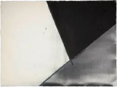 Patrick Gourley, Semaphore 17, 1988, Oil, wax and charcoal on wove paper "ARCHES"