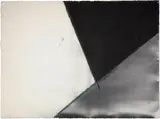 Patrick Gourley, Semaphore 17, 1988, Oil, wax and charcoal on wove paper "ARCHES"