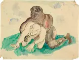 Rudolf Großmann, Sammelnummer, 1939, 2 watercolours, 2 ink drawings, 6 lithographs, 5 of which are watercolours, 3 drypoint works