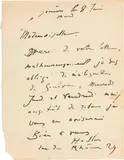 Ferdinand Hodler, 2 handschriftliche Briefe, 1893, Pen and ink