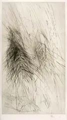 Rolf Iseli, Périgord, 1980, Drypoint on Japan