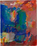 Shirley Jaffe, Abstrakte Komposition, 1955-1959, Watercolour on brownish wove paper