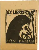 Exlibris Emmy Frisch by Ernst Ludwig Kirchner, 1908-1909, Woodcut, sold Sep 2024