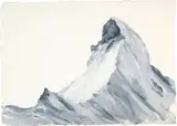 Alois Lichtsteiner, Matterhorn, 2003, Oil on wove paper