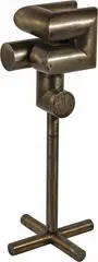 Bernhard Luginbühl, Kleines Kopfvolumen - Multiple, 1970, Iron, welded, two-piece, swivelling